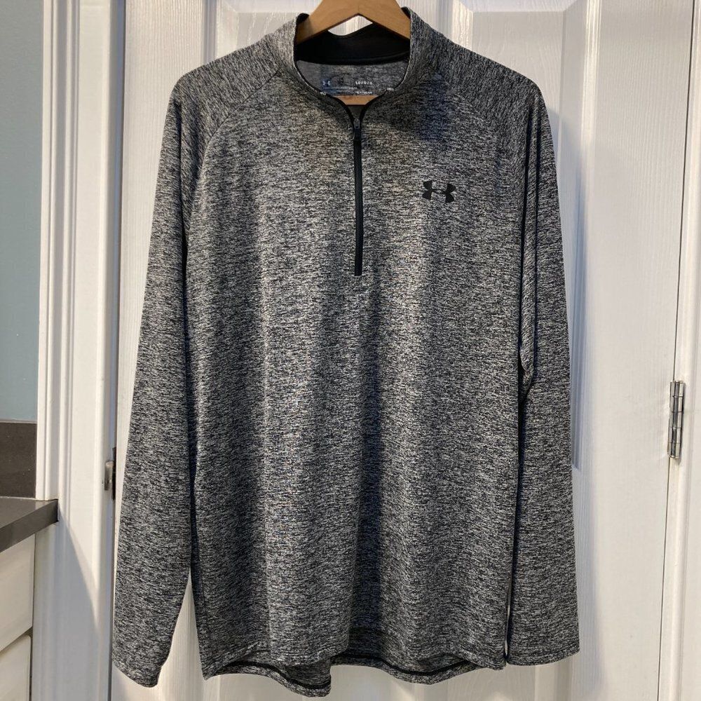 Under Armour Loose Heatgear Quarter Zip Long Sleeve Pullover Size Large